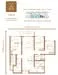 Floor plan: 3-bedroom 2-bathroom unit; features: open-plan kitchen-dining-living, master bedroom with ensuite bathroom, balcony off living room, utility room, laundry area, central foyer, 2 car porch, 1,250 sqft built-up.