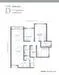 Floor plan: 2-bedroom 2-bathroom unit; features: open-plan kitchen-dining-living, master bedroom with ensuite bathroom, bedroom 2 with shared bathroom, balcony off living room, utility room, central foyer, 1 car porch.
