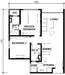Floor plan: 2-bedroom 2-bathroom unit; features: open-plan kitchen-dining-living, master bedroom with ensuite bathroom, balcony off living room, utility room, central foyer, 1 car porch.