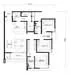 Floor plan: 3-bedroom 2-bathroom unit; features: open-plan kitchen-dining-living, master bedroom with ensuite bathroom, bedroom 2 with shared bathroom, utility room, laundry area, balcony off living room, central foyer, 2 car porch.
