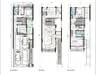 Floor plan: 3-bedroom 3-bathroom unit; features: open-plan kitchen-dining-living, master bedroom with ensuite bathroom, balcony off living room, utility room, laundry area, central foyer, 2 car porch, private terrace, all bedrooms with windows, study or 4th bedroom, yard area.