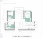 Floor plan: 3-bedroom 2-bathroom unit; features: open-plan kitchen-dining-living, master bedroom with ensuite bathroom, bedroom 2 with shared bathroom, utility room, balcony off living room, central foyer, 1 car porch.