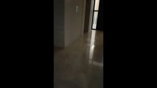 Room features: marble flooring, neutral wall colour, doorway leading to another room, light source from doorway, smooth ceiling.