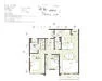 Floor plan: 2-bedroom 2-bathroom unit; features: open-plan kitchen-dining-living, master bedroom with ensuite bathroom, bedroom 2 with shared bathroom, utility room, balcony off living room, central foyer, 1 car porch.