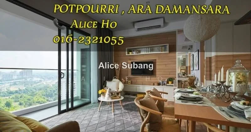 Dining features: 6-seater dining table, upholstered dining chairs, floor-to-ceiling windows, city view, wood paneling on walls, recessed downlights, decorative mirror, area rug, open layout to living area, plant decor; style: modern; view: city. Living features: 3-seater fabric sofa, coffee table, TV console, wall-mounted TV, decorative cushions, side table, floor-to-ceiling windows, city view; style: modern; view: city.