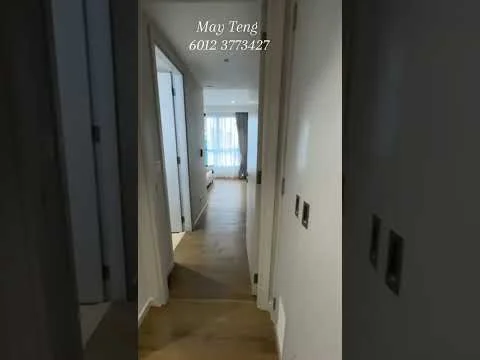 Room features: light wood flooring, white painted walls, recessed downlights, door frames, windows with sheer curtains, hallway, neutral color palette, modern design; style: modern.