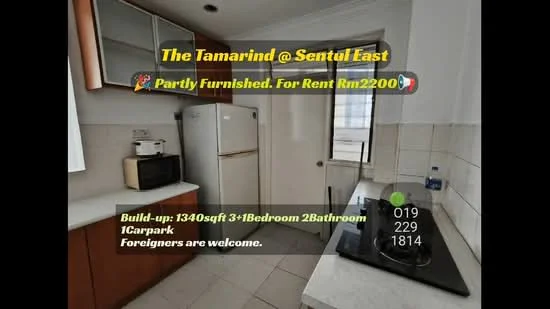 Kitchen features: white cabinets, stainless-steel fridge, built-in oven, 4-burner gas hob, black countertop, white tiled backsplash, single-bowl stainless-steel sink, chrome pull-down faucet, ceramic tile flooring, window with sheer curtains, under-cabinet lighting; style: modern.