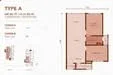 Floor plan: 2-bedroom 2-bathroom unit; features: open-plan kitchen-dining-living, master bedroom with ensuite bathroom, bedroom 2 with shared bathroom, utility room, balcony off living room, central foyer, 1 car porch.