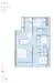 Floor plan: 2-bedroom 2-bathroom unit; features: open-plan kitchen-dining-living, master bedroom with ensuite bathroom, balcony off living room, utility room, central foyer, 2 car porch, 1,200 sqft built-up.