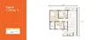 Floor plan: 3-bedroom 2-bathroom unit; features: open-plan kitchen-dining-living, master bedroom with ensuite bathroom, all bedrooms with windows, utility room, balcony off living room, central foyer, 1 car porch, private yard.