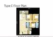 Floor plan: 2-bedroom 2-bathroom unit; features: open-plan kitchen-dining-living, master bedroom with ensuite bathroom, bedroom 2 with shared bathroom, balcony off living room, utility room, laundry area, central foyer.