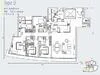 Floor plan: 4-bedroom 3-bathroom unit; features: open-plan kitchen-dining-living, master bedroom with ensuite bathroom, all bedrooms with windows, utility room, balcony off living room, private yard, central foyer, 2 car porch, 1,500 sqft built-up.