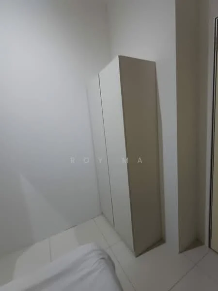 Room features: white painted walls, white cabinetry, tile flooring.