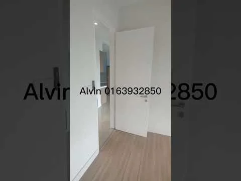 Room features: light wood flooring, white painted walls, door with modern handle, mirror on wall, recessed lighting, neutral color scheme; style: modern.