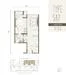 Floor plan: 3-bedroom 2-bathroom unit; features: open-plan kitchen-dining-living, master bedroom with ensuite bathroom, all bedrooms with windows, balcony off living room, utility room, laundry area, central foyer, 2 car porch.