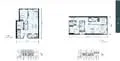 Floor plan: 2-bedroom 2-bathroom unit; features: open-plan kitchen-dining-living, master bedroom with ensuite bathroom, bedroom 2 with shared bathroom, balcony off living room, utility room, laundry area, central foyer.