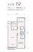 Floor plan: 2-bedroom 1-bathroom unit; features: open-plan kitchen-dining-living, master bedroom with window, second bedroom with window, shared bathroom, utility room, balcony off living room, central foyer, 1 car porch.