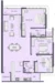 Floor plan: 2-bedroom 2-bathroom unit; features: open-plan kitchen-dining-living, master bedroom with ensuite bathroom, balcony off living room, utility room, laundry area, central foyer, 2 car porch, 1,250 sqft built-up.