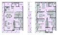 Floor plan: 4-bedroom 3-bathroom unit; features: open-plan kitchen-dining-living, master bedroom with ensuite bathroom, balcony off living room, utility room, laundry area, 2 car porch, central foyer, all bedrooms with windows, study or 4th bedroom, private terrace.