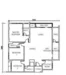 Floor plan: 3-bedroom 2-bathroom unit; features: open-plan kitchen-dining-living, master bedroom with ensuite bathroom, bedroom 2 with shared bathroom, utility room, central foyer, balcony off living room, 1 car porch.