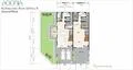 Floor plan: 2-bedroom 2-bathroom unit; features: open-plan kitchen-dining-living, master bedroom with ensuite bathroom, bedroom 2 with shared bathroom, balcony off living room, utility room, laundry area, central foyer, 1 car porch.