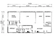 Floor plan: 3-bedroom 2-bathroom unit; features: open-plan kitchen-dining-living, master bedroom with ensuite bathroom, all bedrooms with windows, utility room, laundry area, central foyer, 1 car porch.