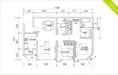 Floor plan: 3-bedroom 2-bathroom unit; features: open-plan kitchen-dining-living, master bedroom with ensuite bathroom, bedroom 2 with shared bathroom, utility room, central foyer, balcony off living room, 2 car porch, 1,250 sqft built-up.