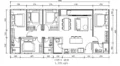 Floor plan: 3-bedroom 2-bathroom unit; features: open-plan kitchen-dining-living, master bedroom with ensuite bathroom, bedroom 2 with shared bathroom, utility room, central foyer, balcony off living room, 2 car porch, 1,250 sqft built-up.
