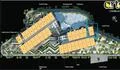 Floor plan: features: layout diagram, multiple building blocks, landscaped areas, swimming pool, walking paths, green spaces, parking areas, recreational facilities.