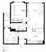 Floor plan: 1-bedroom 1-bathroom unit; features: open-plan kitchen-dining-living, master bedroom with ensuite bathroom, utility room, balcony off living room, central foyer, 1 car porch, 1,000 sqft built-up.