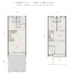Floor plan: 3-bedroom 2-bathroom unit; features: open-plan kitchen-dining-living, master bedroom with ensuite bathroom, bedroom 2 with shared bathroom, utility room, balcony off living room, central foyer, 2 car porch, 1,250 sqft built-up.