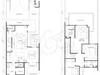 Floor plan: 3-bedroom 2-bathroom unit; features: open-plan kitchen-dining-living, master bedroom with ensuite bathroom, bedroom 2 with shared bathroom, utility room, balcony off living room, central foyer, 2 car porch, 1,250 sqft built-up.