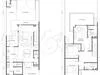 Floor plan: 4-bedroom 3-bathroom unit; features: open-plan kitchen-dining-living, master bedroom with ensuite bathroom, balcony off living room, utility room, laundry area, 2 car porch, central foyer, all bedrooms with windows.