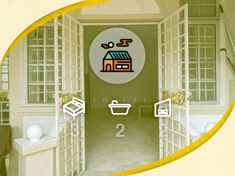 Room features: double French doors, white painted walls, marble flooring, decorative ceiling, large windows, outdoor view, light fixtures, open space; style: modern; view: garden.