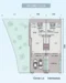 Floor plan: 3-bedroom 2-bathroom unit; features: open-plan kitchen-dining-living, master bedroom with ensuite bathroom, all bedrooms with windows, utility room, private yard, car porch, central foyer.