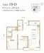 Floor plan: 2-bedroom 2-bathroom unit; features: open-plan kitchen-dining-living, master bedroom with ensuite bathroom, balcony off living room, utility room, central foyer, 1 car porch, laundry area, all bedrooms with windows.