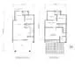 Floor plan: 3-bedroom 2-bathroom unit; features: open-plan kitchen-dining-living, master bedroom with ensuite bathroom, bedroom 2 with shared bathroom, utility room, balcony off living room, private yard, central foyer, 2 car porch, 1,500 sqft built-up.