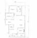 Floor plan: 3-bedroom 2-bathroom unit; features: open-plan kitchen-dining-living, master bedroom with ensuite bathroom, bedroom 2 with shared bathroom, utility room, laundry area, central foyer, balcony off living room, 2 car porch.