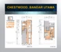Floor plan: 3-bedroom 2-bathroom unit; features: open-plan kitchen-dining-living, master bedroom with ensuite bathroom, balcony off living room, utility room, central foyer, 2 car porch, 1,250 sqft built-up.