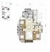 Floor plan: 4-bedroom 3-bathroom unit; features: open-plan kitchen-dining-living, master bedroom with ensuite bathroom, all bedrooms with windows, utility room, balcony off living room, private terrace, central foyer, 2 car porch, 1,800 sqft built-up.