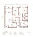 Floor plan: 3-bedroom 2-bathroom unit; features: open-plan kitchen-dining-living, master bedroom with ensuite bathroom, bedroom 2 with shared bathroom, utility room, balcony off living room, central foyer, 1 car porch.