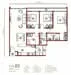 Floor plan: 3-bedroom 2-bathroom unit; features: open-plan kitchen-dining-living, master bedroom with ensuite bathroom, bedroom 2 with shared bathroom, utility room, balcony off living room, central foyer, 1 car porch, laundry area.