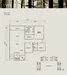 Floor plan: 2-bedroom 1-bathroom unit; features: open-plan kitchen-dining-living, master bedroom with ensuite bathroom, bedroom 2 with shared bathroom, balcony off living room, utility room, laundry area, central foyer.