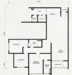 Floor plan: 3-bedroom 2-bathroom unit; features: open-plan kitchen-dining-living, master bedroom with ensuite bathroom, bedroom 2 with shared bathroom, utility room, balcony off living room, central foyer, 1 car porch.
