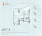 Floor plan: 2-bedroom 2-bathroom unit; features: open-plan kitchen-dining-living, master bedroom with ensuite bathroom, bedroom 2 with shared bathroom, balcony off living room, utility room, laundry area, central foyer, 1 car porch.