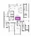 Floor plan: 3-bedroom 2-bathroom unit; features: open-plan kitchen-dining-living, master bedroom with ensuite bathroom, bedroom 2 with shared bathroom, utility room, laundry area, balcony off living room, central foyer, 2 car porch.
