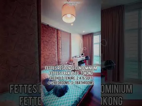 Room features: light brown painted walls, beige carpet flooring, ceiling light fixture, floor-to-ceiling window, curtains, desk with chair, dresser, wall-mounted fan, decorative wall paneling, bed with headboard; style: modern.