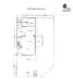 Floor plan: 2-bedroom 1-bathroom unit; features: open-plan kitchen-dining-living, master bedroom with ensuite bathroom, bedroom 2 with shared bathroom, balcony off living room, utility room, laundry area, central foyer.