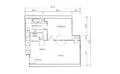 Floor plan: 2-bedroom 1-bathroom unit; features: open-plan kitchen-dining-living, master bedroom with ensuite bathroom, all bedrooms with windows, balcony off living room, utility room, central foyer.