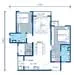 Floor plan: 2-bedroom 2-bathroom unit; features: open-plan kitchen-dining-living, master bedroom with ensuite bathroom, balcony off living room, utility room, central foyer, 2 car porch, laundry area, private terrace.